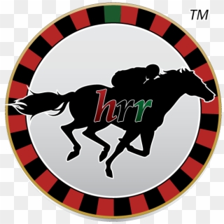 Santa Anita Park - Running Horse Jockey Silhouette Clipart