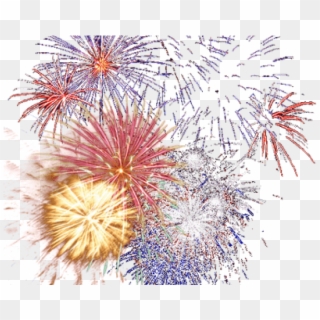 Happy New Year Fireworks Transparent Clipart