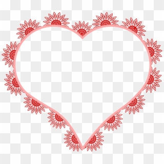 Heart Pixel Art Valentine's Day Clip Art - Heart Frame Hd Png Transparent Png