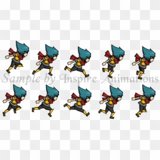 Character-run - 2d Game Character Png Clipart