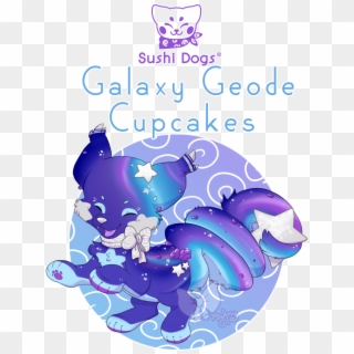 Clipart Cupcake Galaxy - Sushi Dog Witchpaws - Png Download