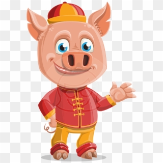 Year Of The Pig Character - Character Cartoon Clipart