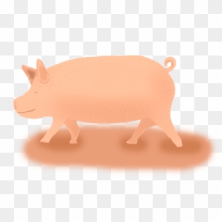 Cartoon Pig Hand Drawn Animal Element Png And Psd - Domestic Pig Clipart