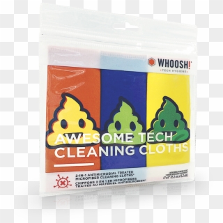 Awesome Tech Cleaning Cloths Poo Emoji Set - Textile Clipart