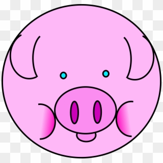 Pig Clipart Free Images - Round Pig Clipart - Png Download