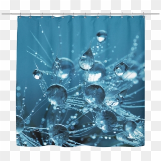 Silent Rain Drops Shower Curtain - Flow Of Water Clipart