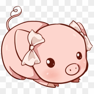 Pork Drawing - Kawaii Pig Clipart
