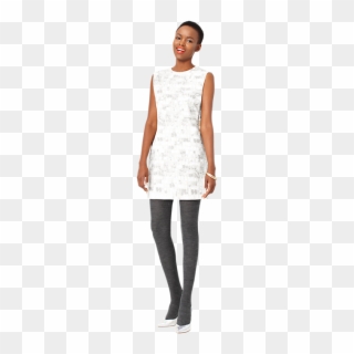 Zip-back Shift Dress In Grey Paint Spots - Leggings Clipart