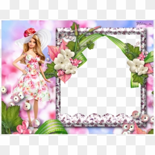 Cartoon Picture Frame - Barbie Doll Photo Frame Clipart