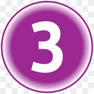 Soul Number - Number 3 In Circle Png Clipart