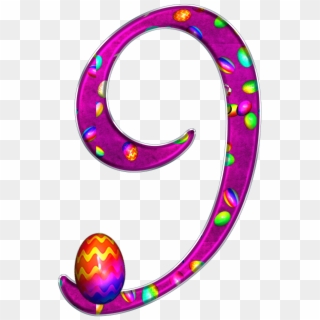 Easter Theme Number - Easter Number 9 Clipart - Png Download