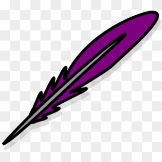Purple Feather Clipart - Png Download