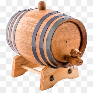 1 Liter American White Oak Wood Aging Barrels - Whiskey Barrel Clipart