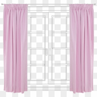 Children's Blackout Curtains, Pom Pom Lace - Pink Curtains Png Transparent Clipart
