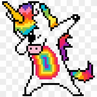Unicorn Daaab - Pixel Art Dabbing Unicorn Clipart