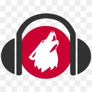 Headphones Ylva Wolf Logo - Emblem Clipart