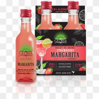 Strawberry Margarita Wine Cocktail 4 Pack 187 - Rancho La Gloria Strawberry Margarita Clipart
