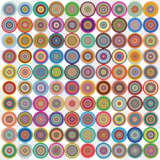 Lsd Circles Abstract Background Vector - Business Icons Black And White Clipart