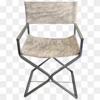 A Steel Chrome Plate Square-tubular Directors Chair - Chair Clipart