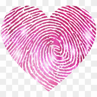 #heart #corazon #fingerprint #huella #digital #pink - Finger Print Clipart
