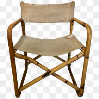 1960s Vintage Tiger Bamboo Folding Directors Chair - Folding Chair Clipart