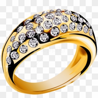 Free Png Gold Ring With Diamonds Png Images Transparent - Gold Jewellery Ring Png Clipart