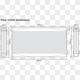 What Are The Dimensions Of The Flow Frames - Display Device Clipart