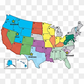 States Have Compacts For Radioactive Waste Disposal, - Atlas Clipart
