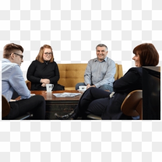 Room Background People Talking - Sitting Clipart
