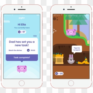 Easy For Parents, Fun For Kids Pigzbe Helps Children - Iphone Clipart