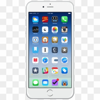 Iphone Home Screen Png - Phone Home Screen Transparent Clipart