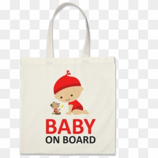 Baby On Board Badge Tote Bag - Baby On Board Clipart