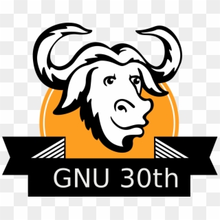 Gnu 30 Banner Without Background - Manifiesto Gnu Clipart