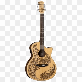 Luna Henna Paradise Select Spruce Acoustic-electric - Music Instruments Guitar Clipart