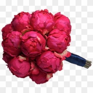 Bouquet Of Dark Pink Peonies - Bukiet Ślubny Piwonie Czerwone Clipart