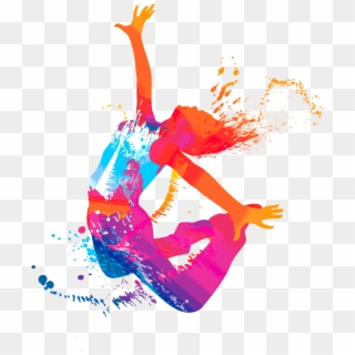 Si Vemos Una Persona Bailando Seguramente Encontremos - Colorful Hip Hop Dance Silhouette Clipart
