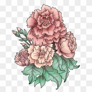 Tattoo Design Based On "still Life Of Carnations" By Clipart