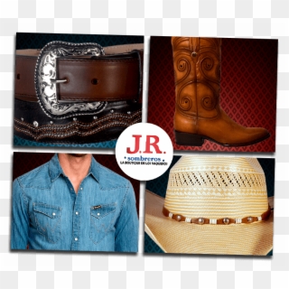 Jr Sombreros - Cinturones - Work Boots Clipart