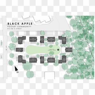 Black Apple Illustration 1 Overview Or Aerial Of The - Black Apple Bentonville Ar Clipart
