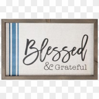 Blessed & Grateful - Happy Birthday Mint Green Clipart