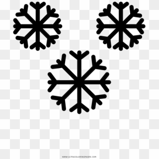 Flocos De Neve Coloring Page - Snowflake Line Drawings Clipart