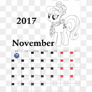 Free Printable Coloring Calendar 2017 446669 Clipart