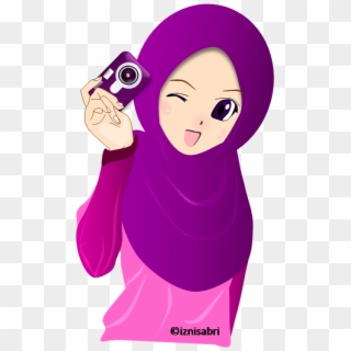 Photo Muslimah - Camera With Hijab Cartoon Clipart