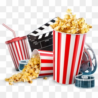 Como Funciona - Cinema Popcorn Png Clipart