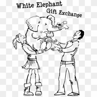 Whiteelephant - Cartoon Clipart