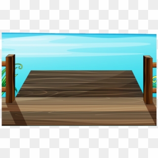Dock Clipart Sea - Plank - Png Download