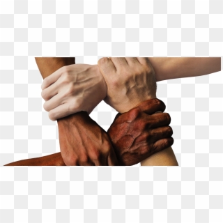 Image Of Diverse Hands In Square Formation - Racism Hands Clipart