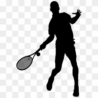 Tennis Silhouette - Silhouette Clipart