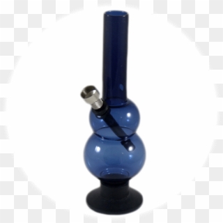 Small Double Bubble Dark Blue Bong - Majorelle Blue Clipart