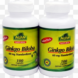 Alfa Vitamins Ginkgo Biloba 60mg Capsules, 100 Ct, - Ginkgo Biloba Alfa Vitamins Clipart